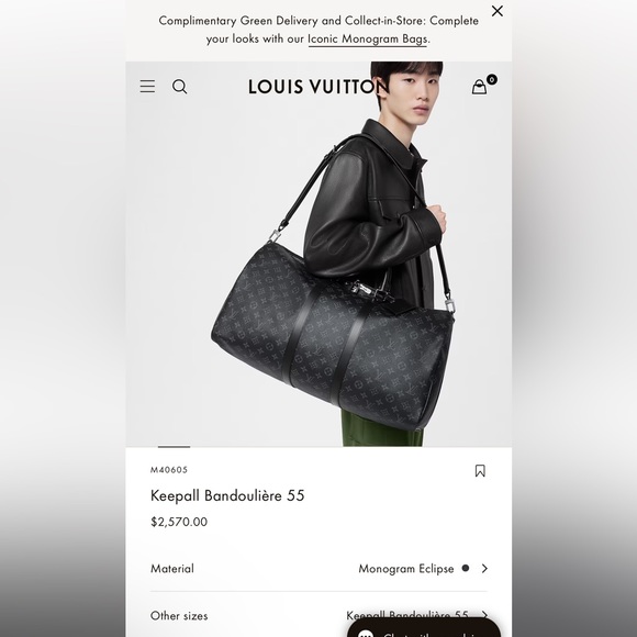 LOUIS VUITTON Keepall Bandoulière 55 - Picture 4 of 7